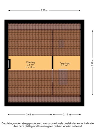 Plattegrond - Sint Maartenlaan 2, 4383 AR Vlissingen - Vliering - 2D.jpg
